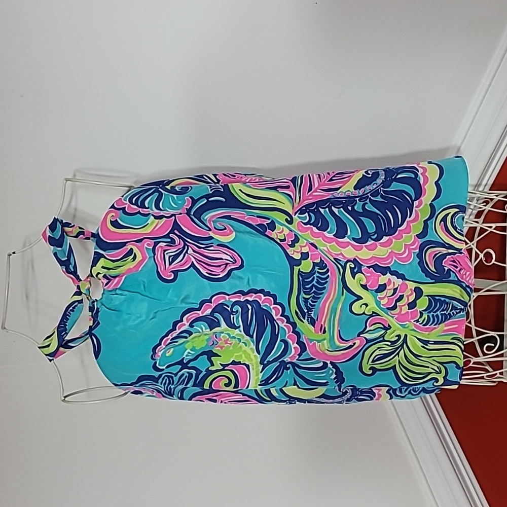 Lilly Pulitzer Cassandra 100% Silk Top Size Large NWT - Picture 2 of 6
